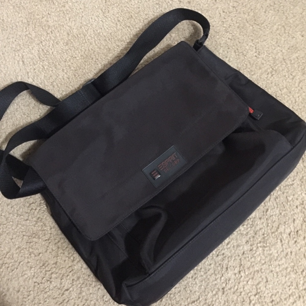 Esprit black messenger bag